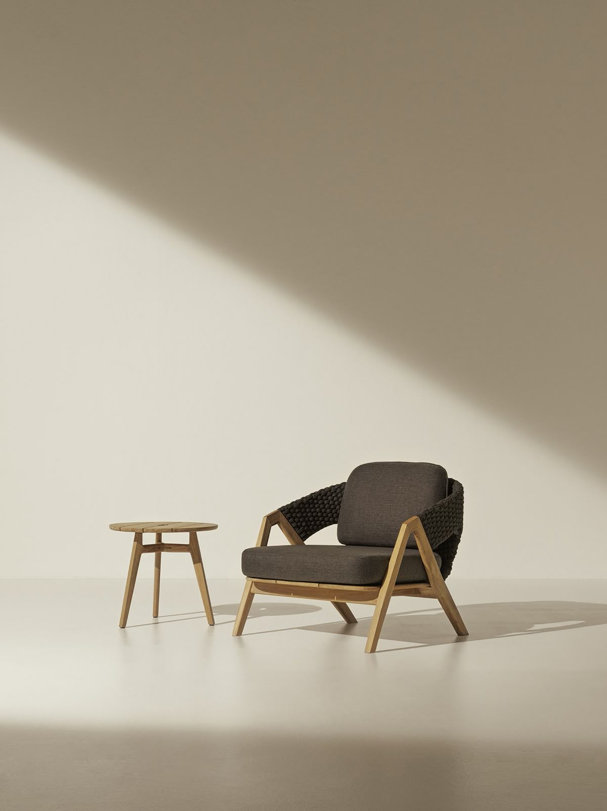 Minimal dining table interior
